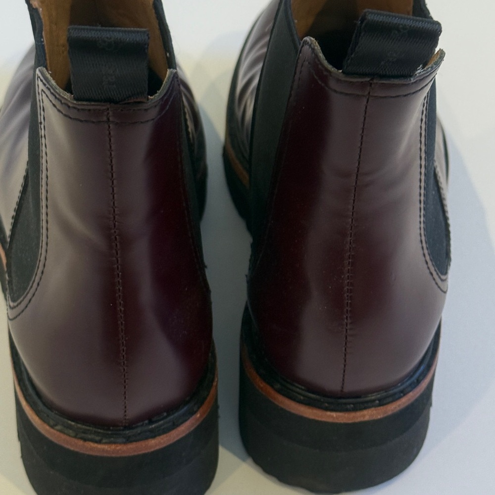 rag & bone Dark Burgundy Leather Chelsea Boots See pics for Wear - Picture 4 of 7